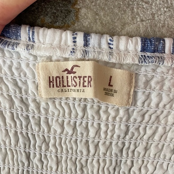 Hollister Blue & White Striped Skater Dress - Picture 10 of 14